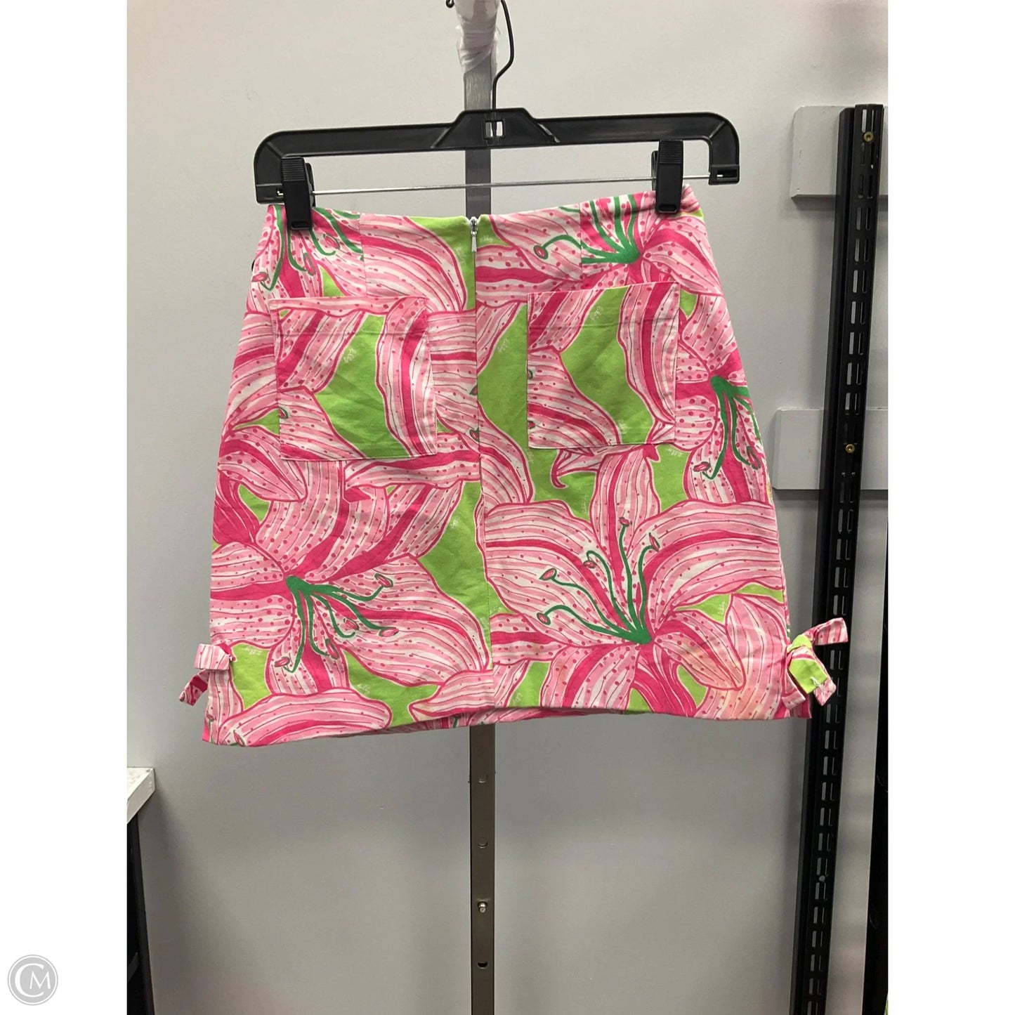 Skirt Designer By Lilly Pulitzer In Green & Pink, Size: 2