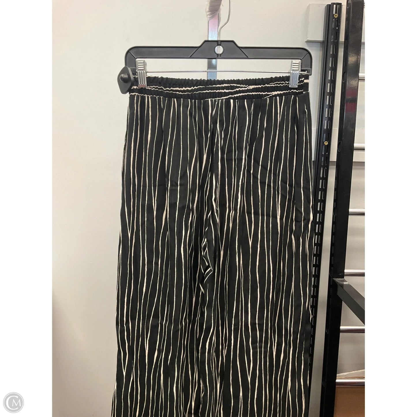 Pants Wide Leg By Karen Kane In Black & Cream, Size: Xs