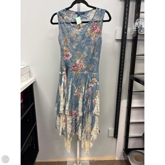 Dress Casual Midi By Origami In Floral Print, Size: M