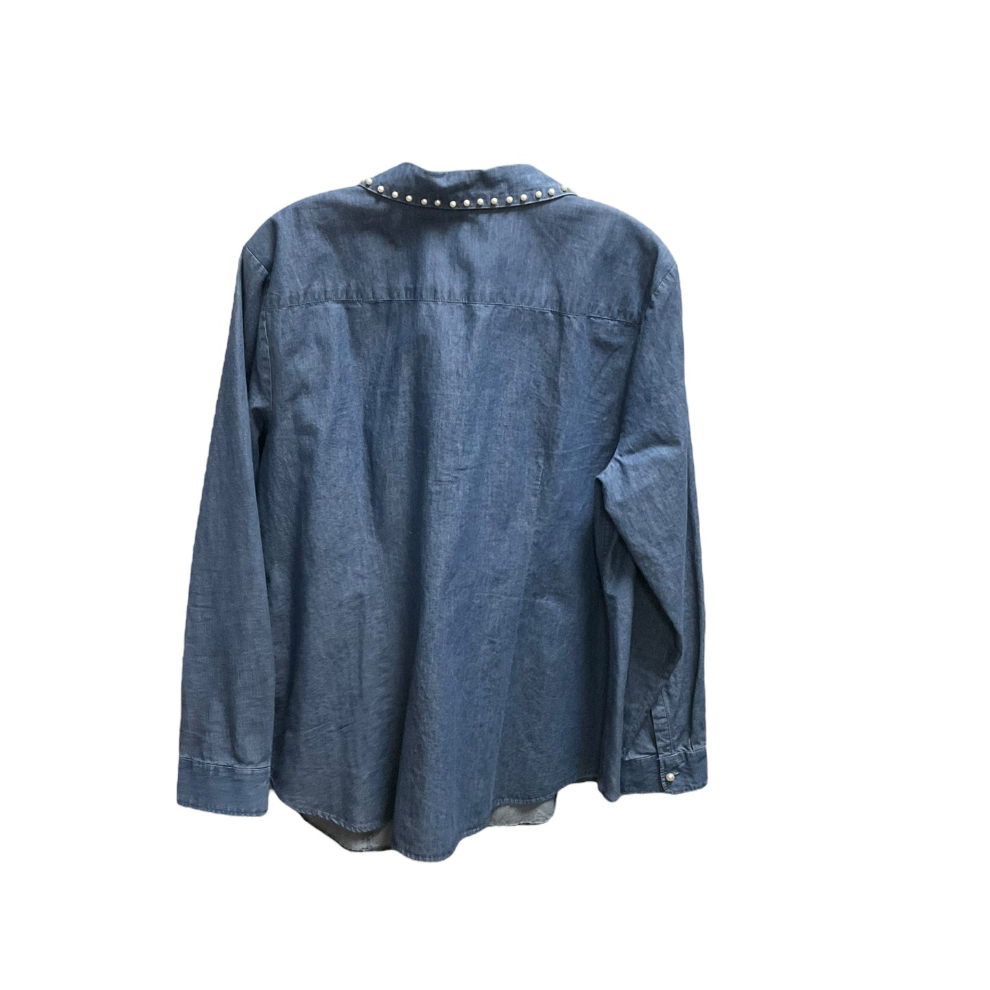 Top Long Sleeve By Charter Club In Blue, Size: Xl