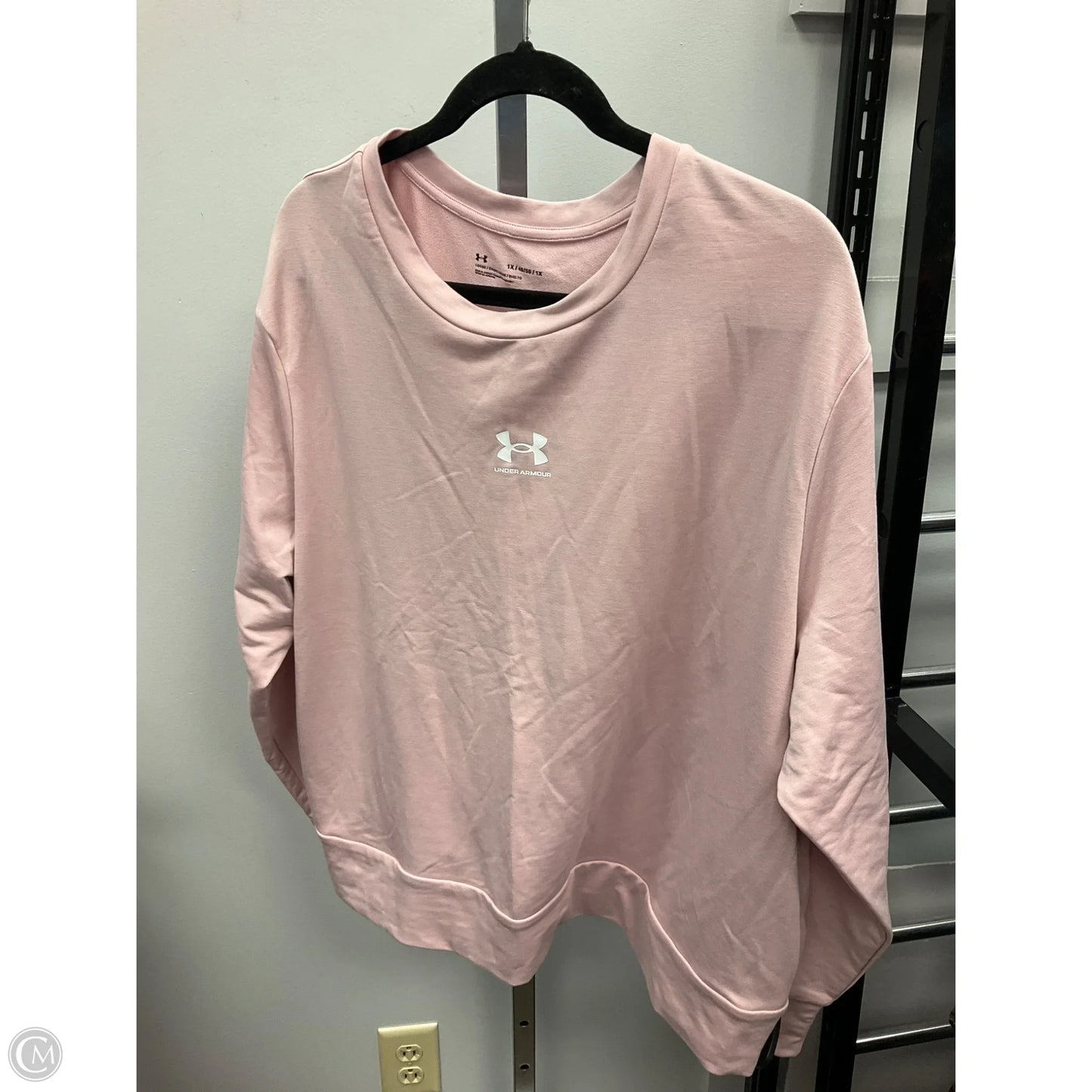 Top Long Sleeve By Under Armour In Pink, Size: 1x