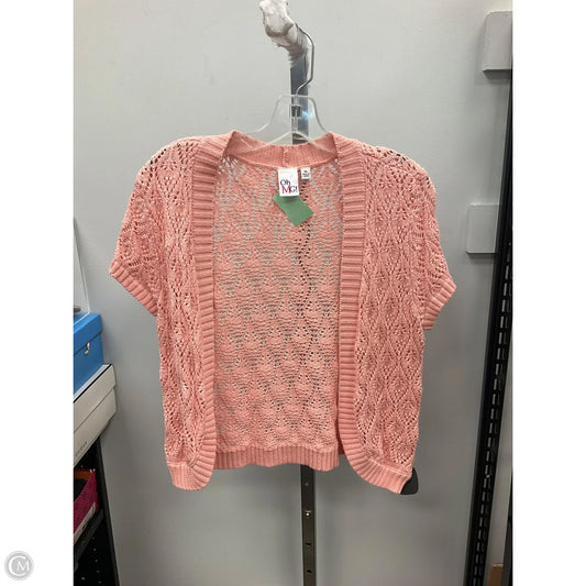Sweater Cardigan By Clothes Mentor In Pink, Size: Xl