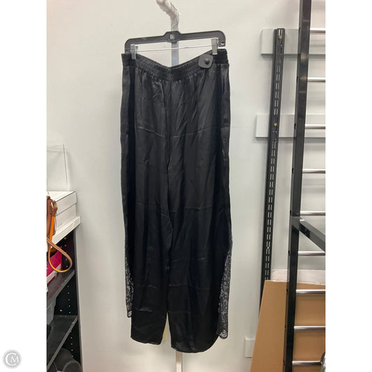 Pants Wide Leg By Anthropologie In Black, Size: L