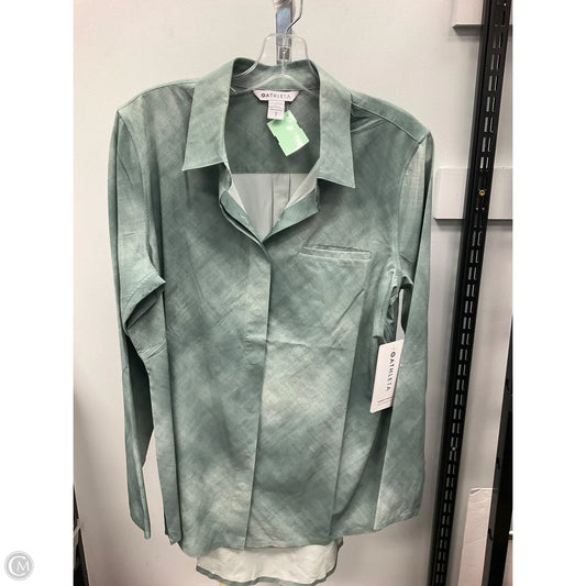 Top Long Sleeve By Athleta In Green, Size: S