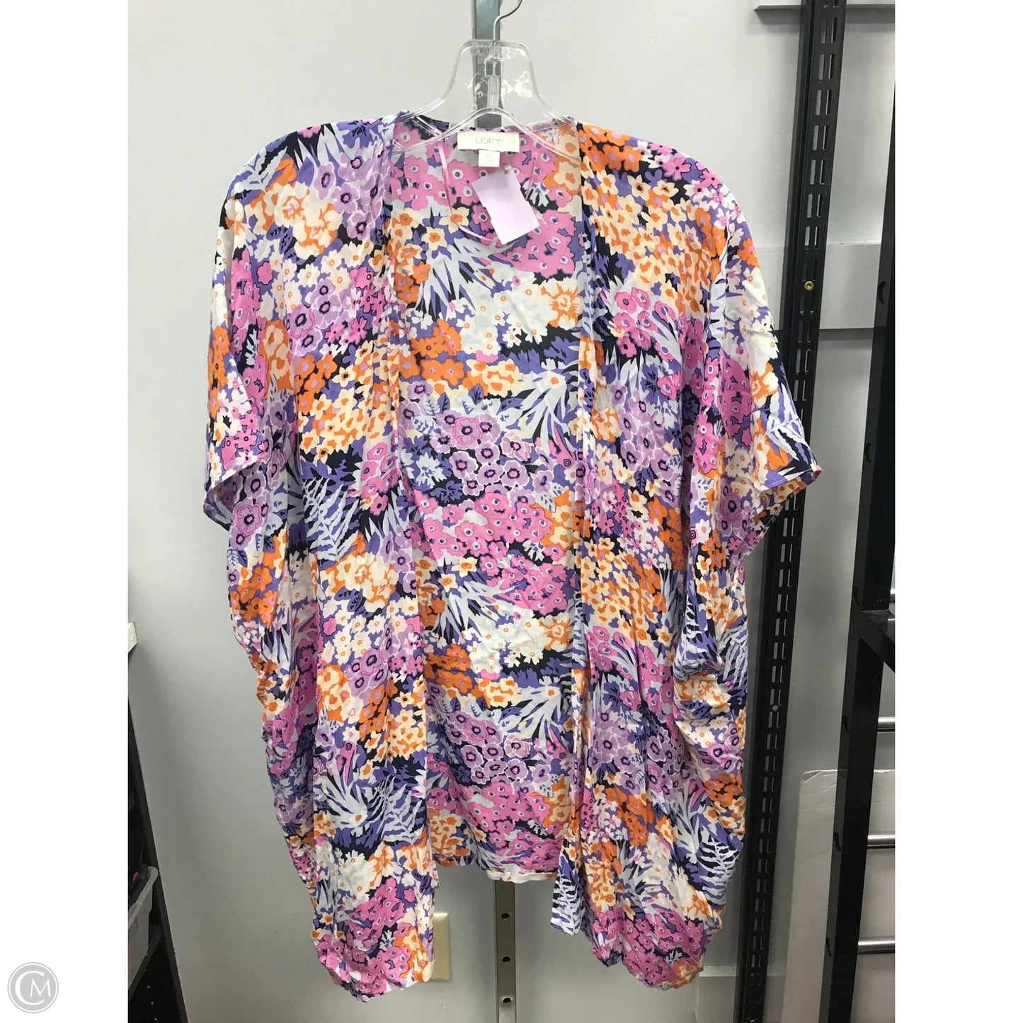Kimono By Loft In Floral Print, Size: M
