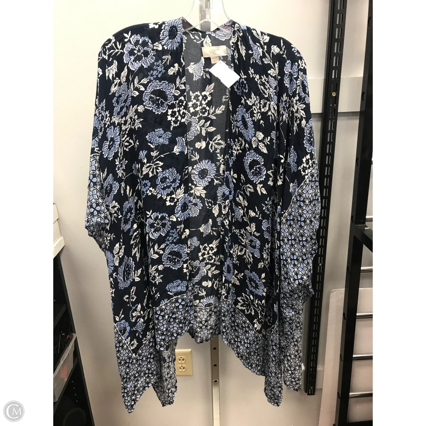 Kimono By Loft In Floral Print, Size: Osfm