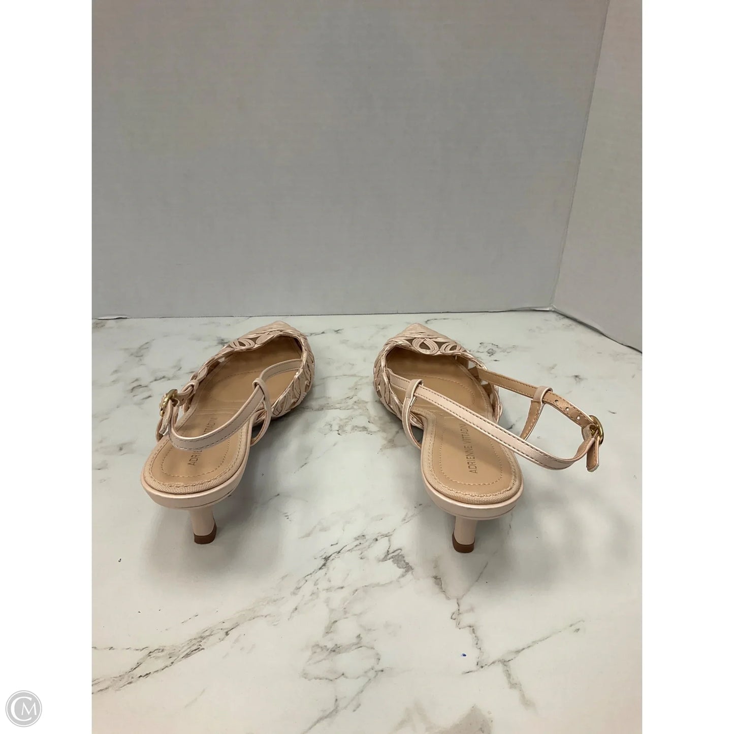Shoes Heels Kitten By Adrienne Vittadini In Cream, Size: 8.5