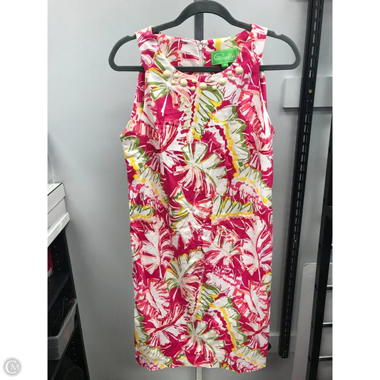 Dress Casual Short By Pappagallo In Pink & White, Size: 14