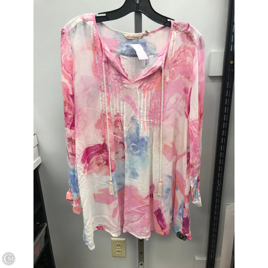 Top Long Sleeve By Soft Surroundings In Multi-colored, Size: L