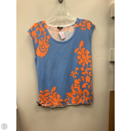 Top Sleeveless By Talbots In Blue & Orange, Size: M