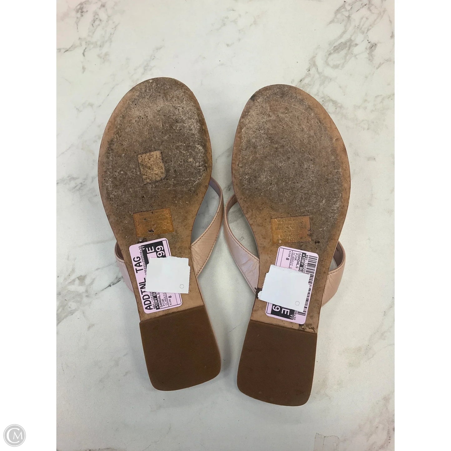 Sandals Designer By Tory Burch In Pink, Size: 8