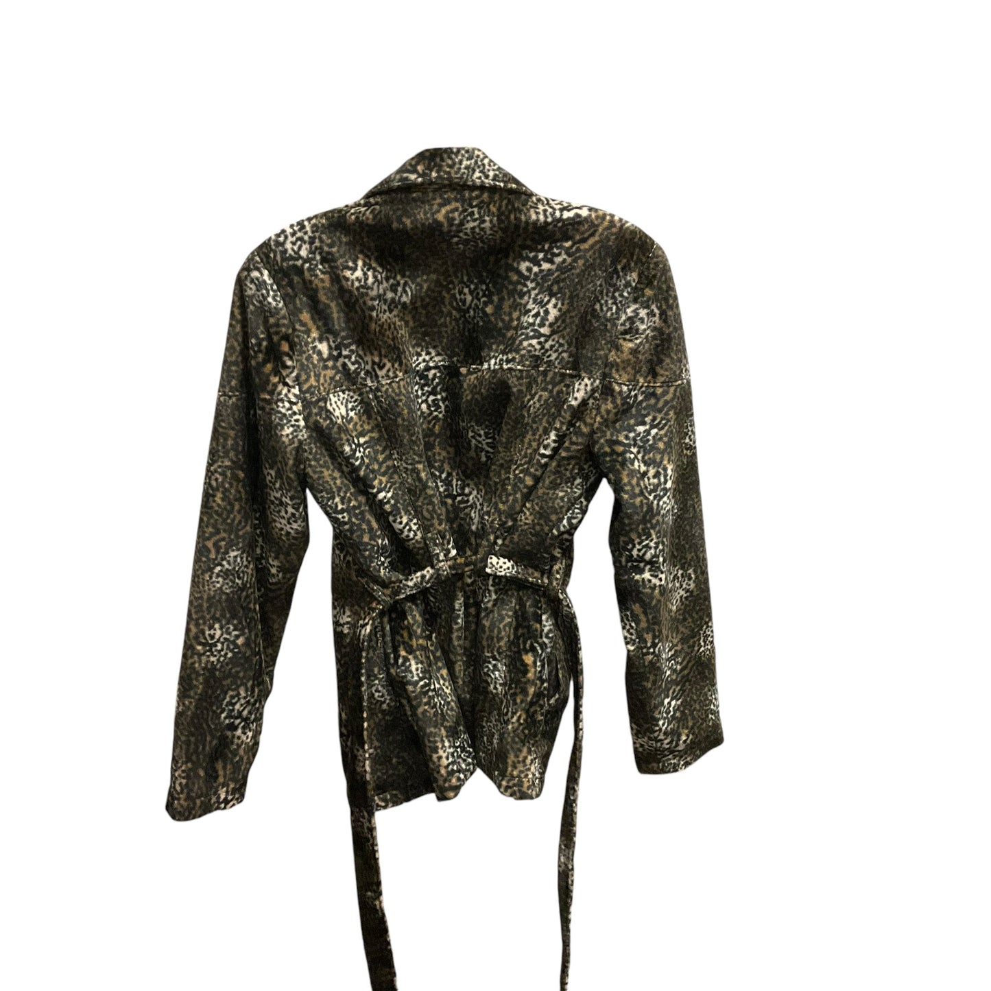 Coat Faux Fur & Sherpa By Club X In Animal Print, Size: M