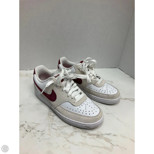 Shoes Sneakers By Nike In Cream & Purple, Size: 7