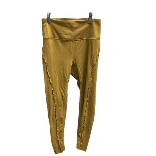 Athletic Leggings Capris By Free People In Gold, Size: S