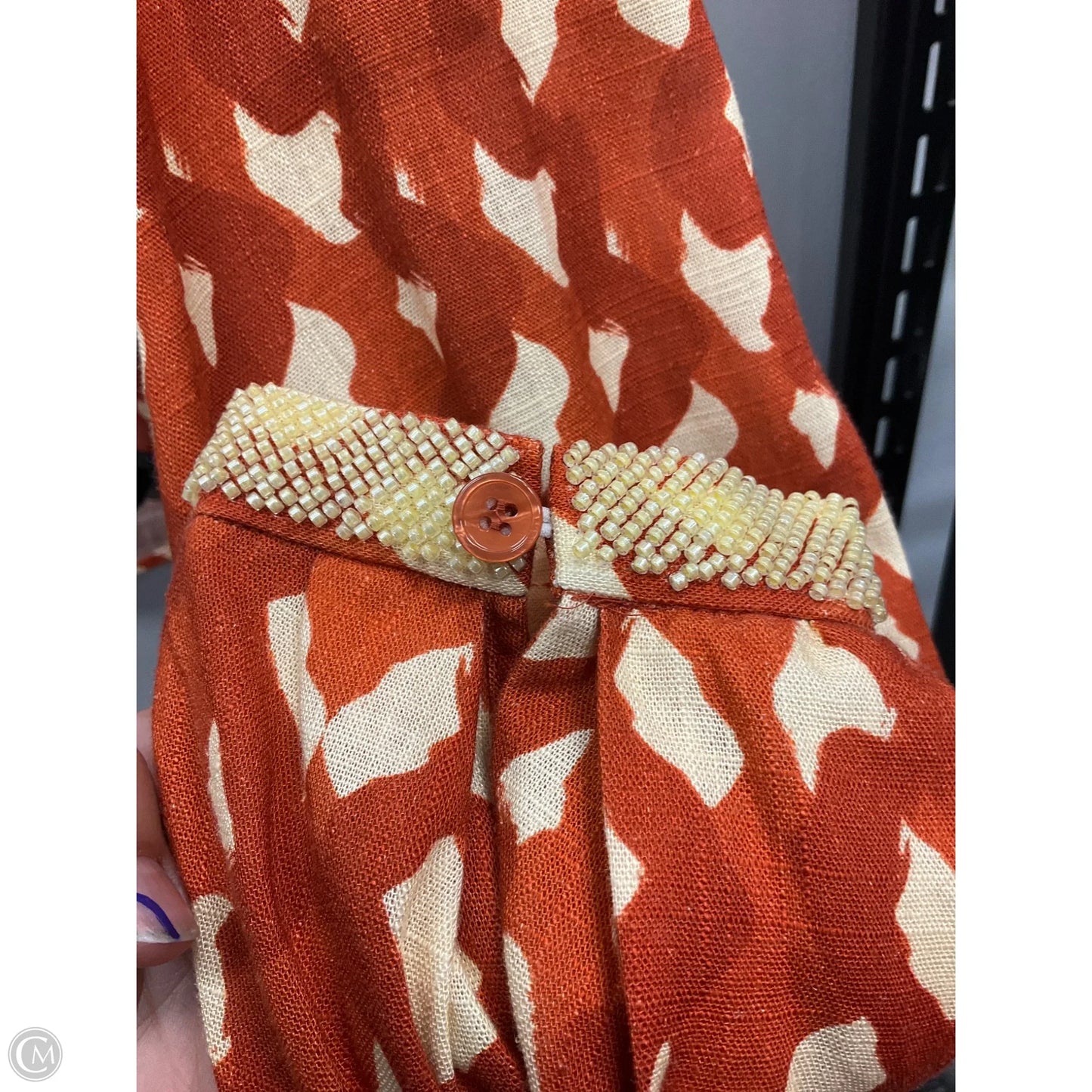 Top Long Sleeve By Zara In Copper, Size: M