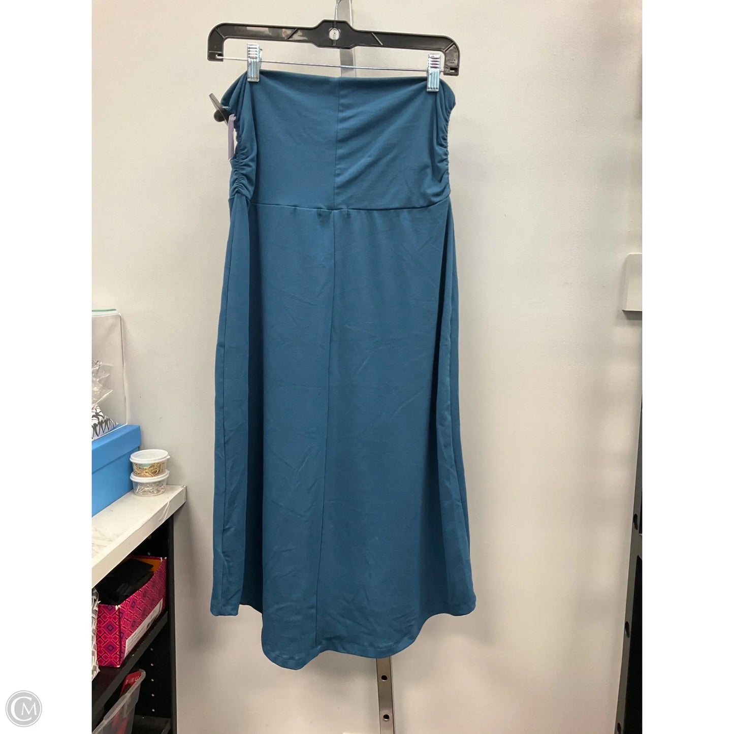 Skirt Midi By Eddie Bauer In Blue, Size: S