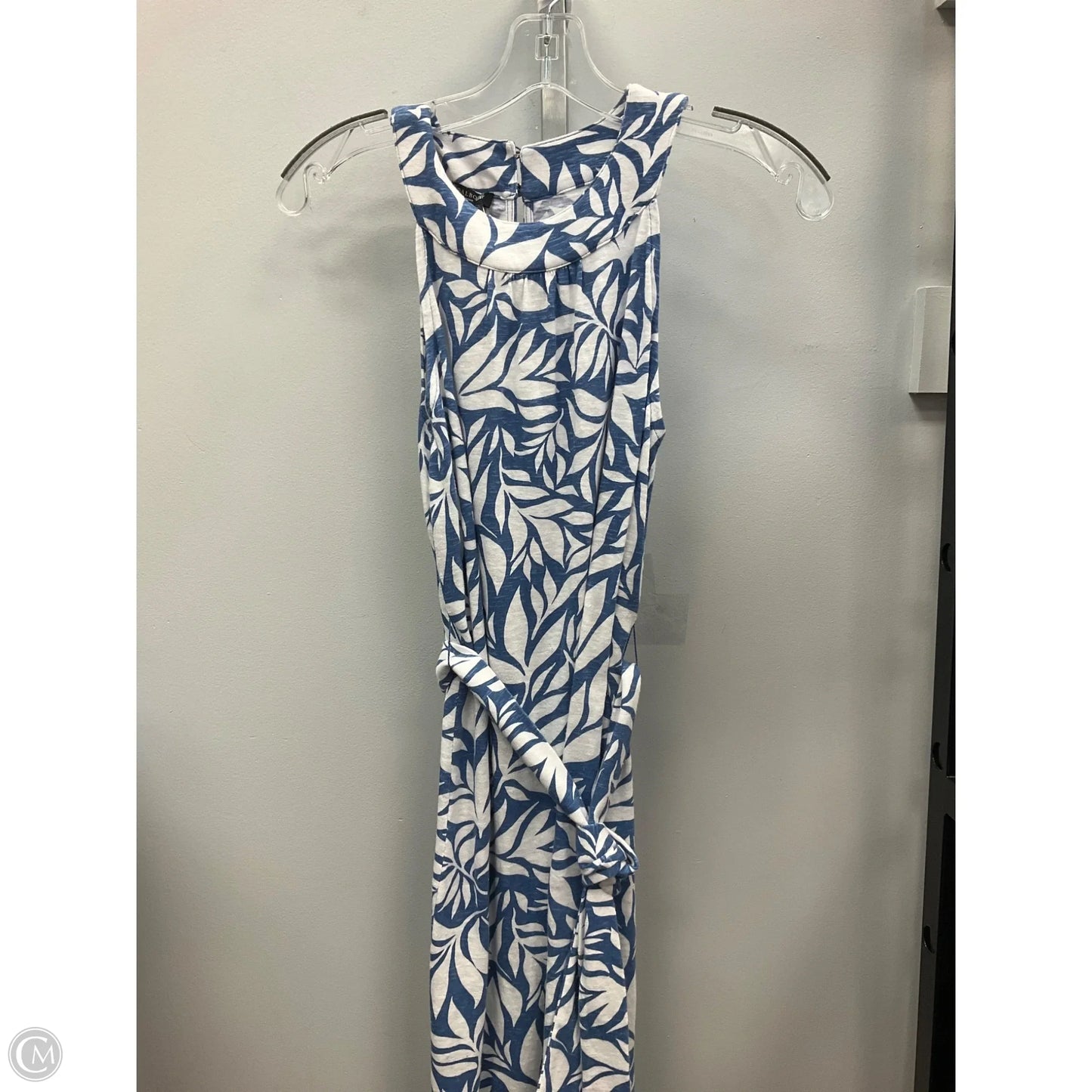 Dress Casual Midi By Talbots In Blue & White, Size: Sp