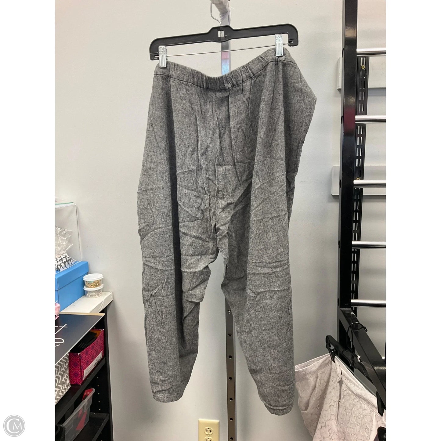 Pants Cropped By Pure Jill In Grey, Size: 3x