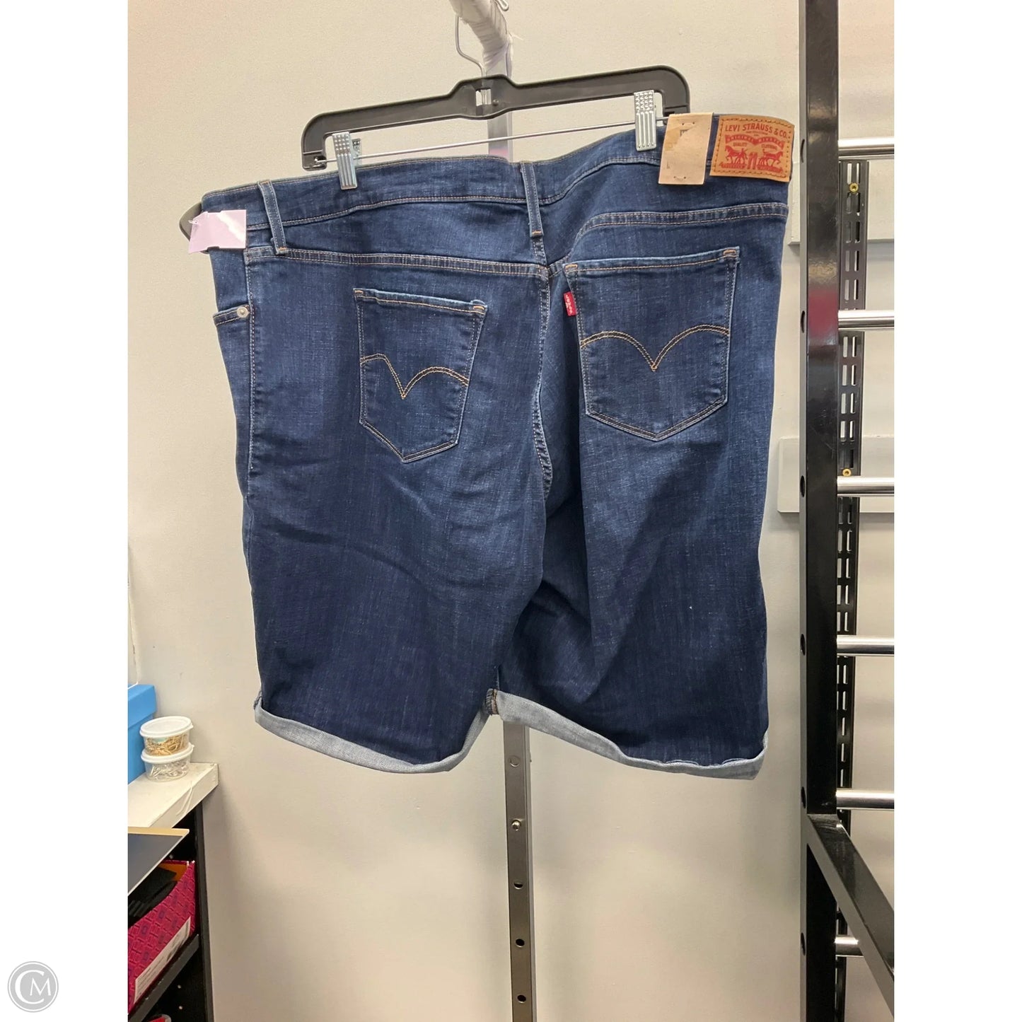 Shorts By Levis In Blue Denim, Size: 24