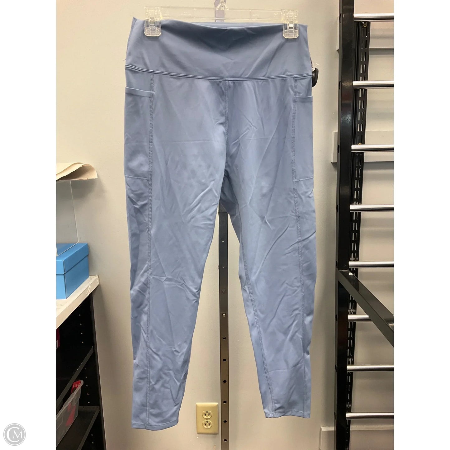 Athletic Leggings By Danskin In Blue, Size: Xl