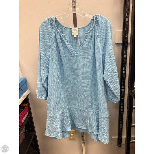 Swimwear Cover-up By Loft In Blue, Size: S