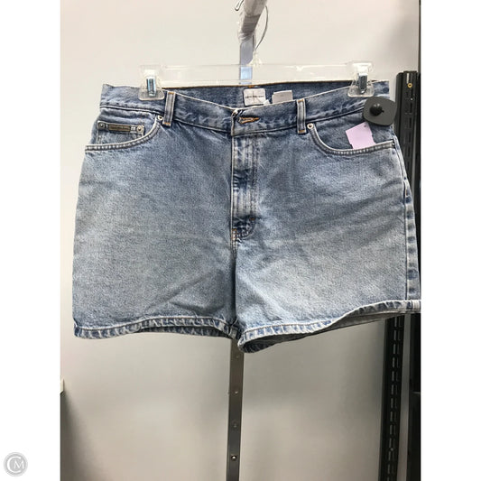Shorts By Calvin Klein In Blue Denim, Size: 14