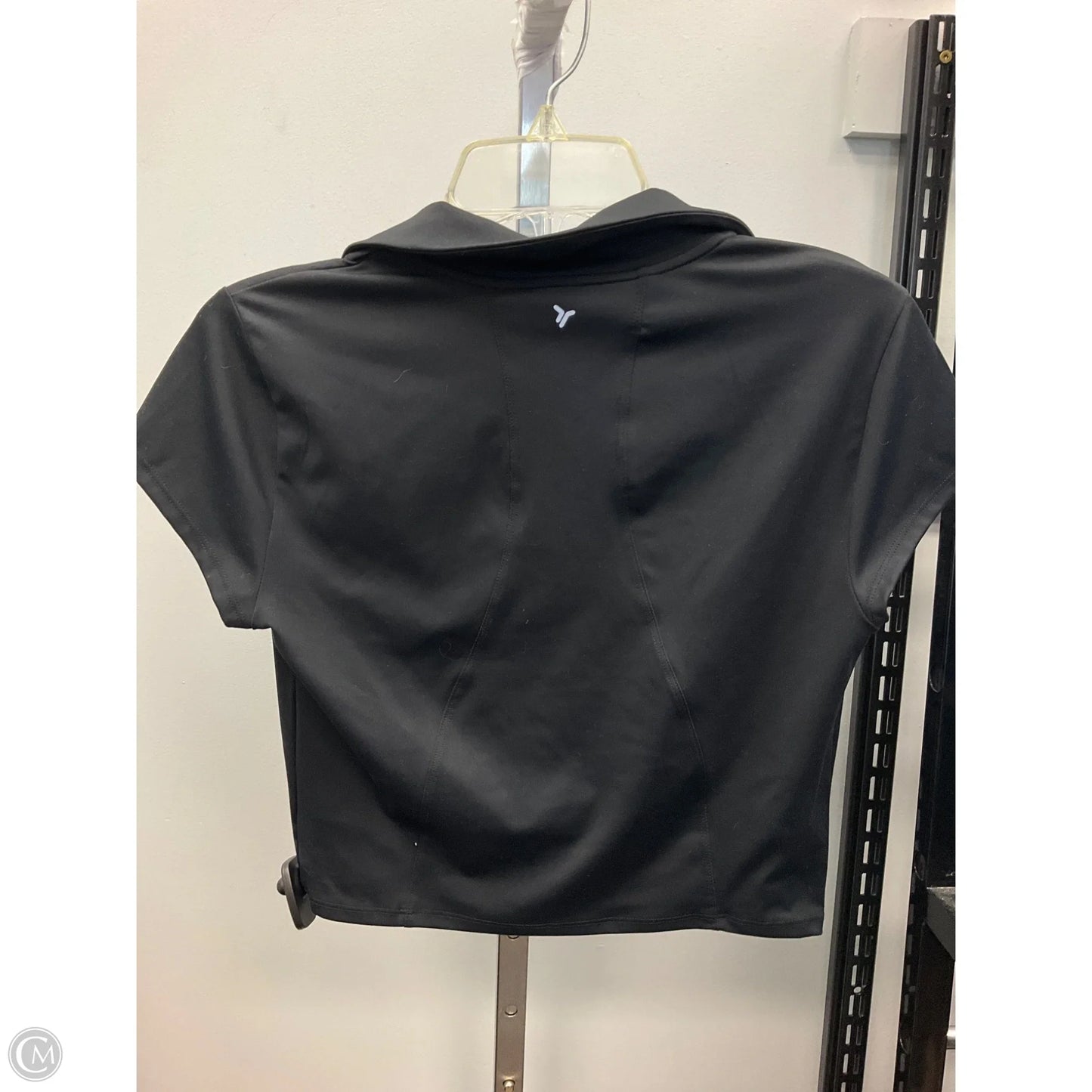 Athletic Top Short Sleeve By Old Navy In Black, Size: M