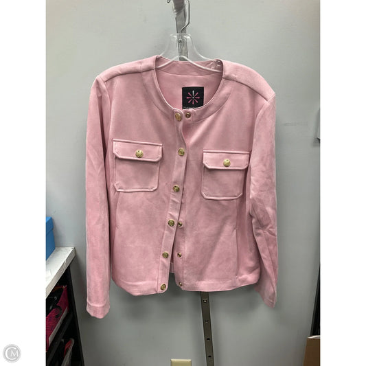 Jacket Other By Isaac Mizrahi Live Qvc In Pink, Size: L