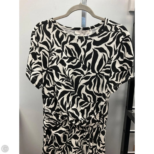 Dress Casual Short By Loft In Black & White, Size: Xl