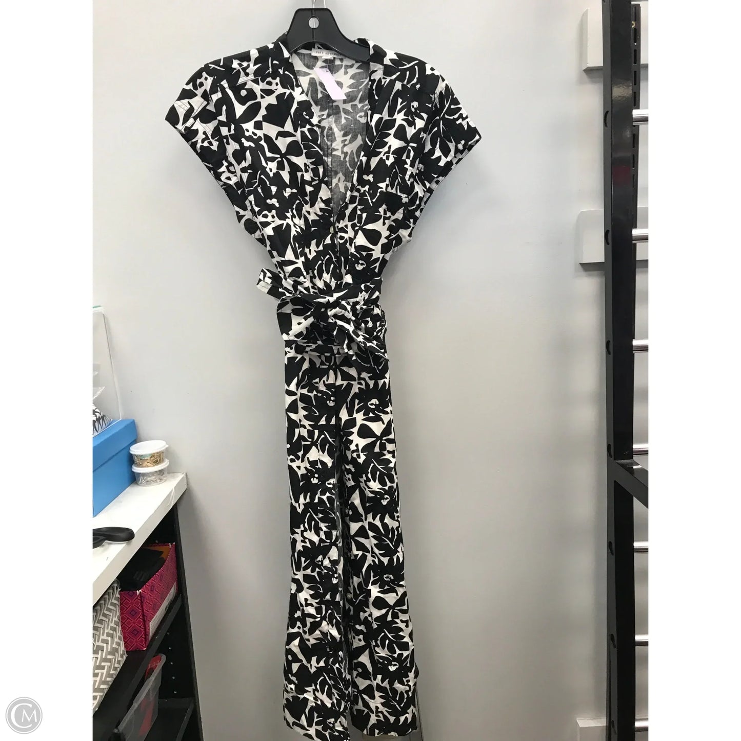 Dress Casual Midi By Free Assembly In Black & White, Size: M