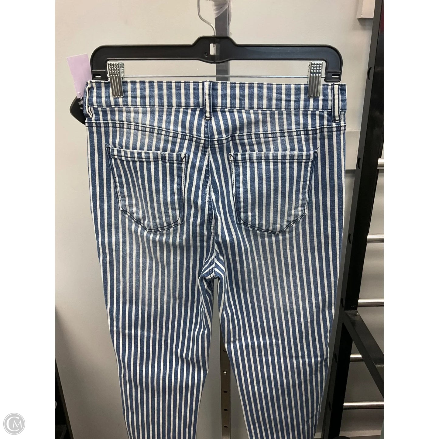 Jeans Straight By Kensie In Striped Pattern, Size: 8