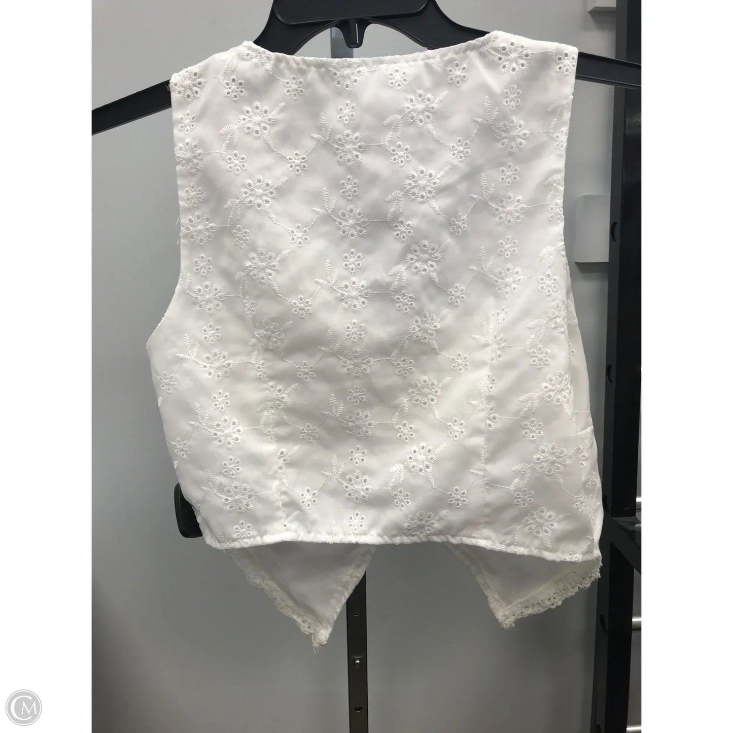 Top Sleeveless By Shein In White, Size: S