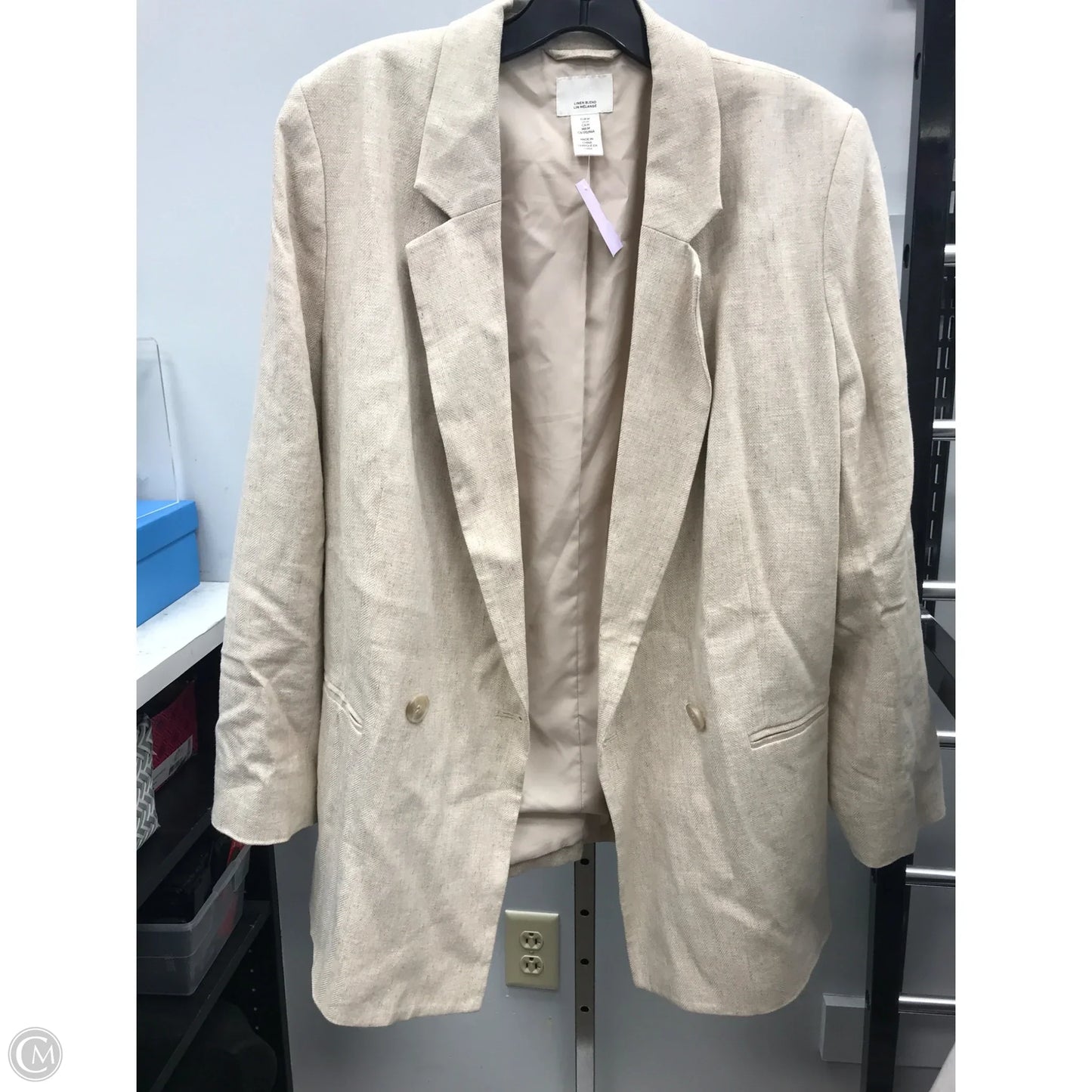 Blazer By H&m In Cream, Size: M