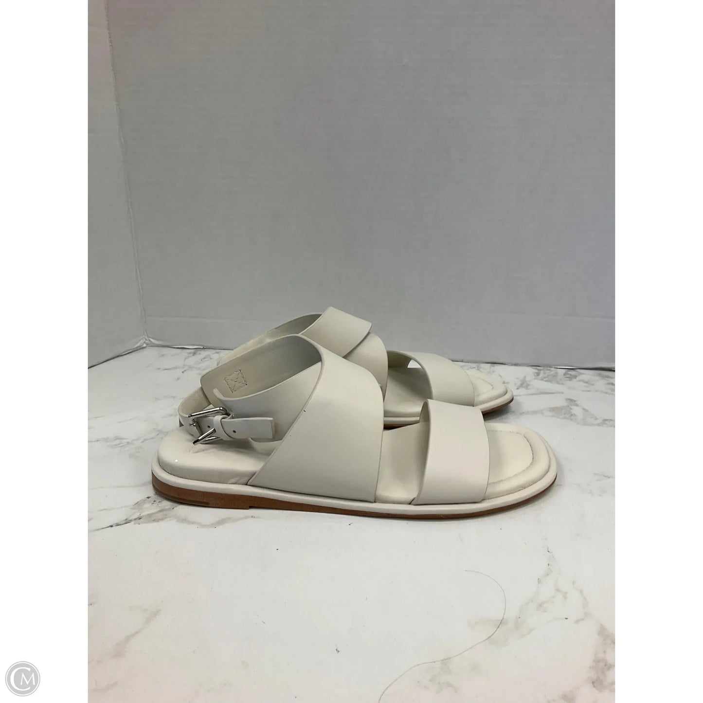 Sandals Flats By Donna Karan In Cream, Size: 8.5