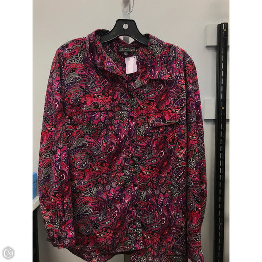 Top Long Sleeve By Elementz In Multi-colored, Size: Xlp
