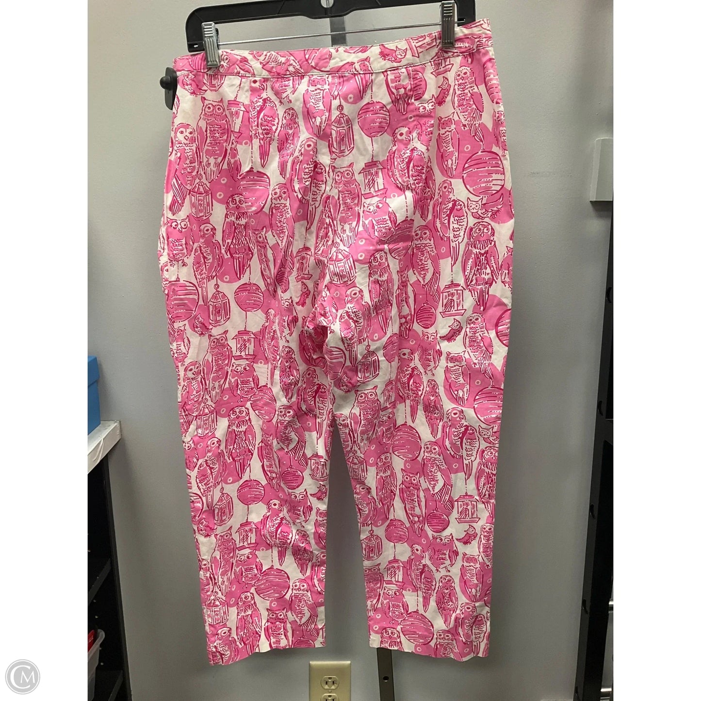 Pants Designer By Lilly Pulitzer In Pink & White, Size: 10