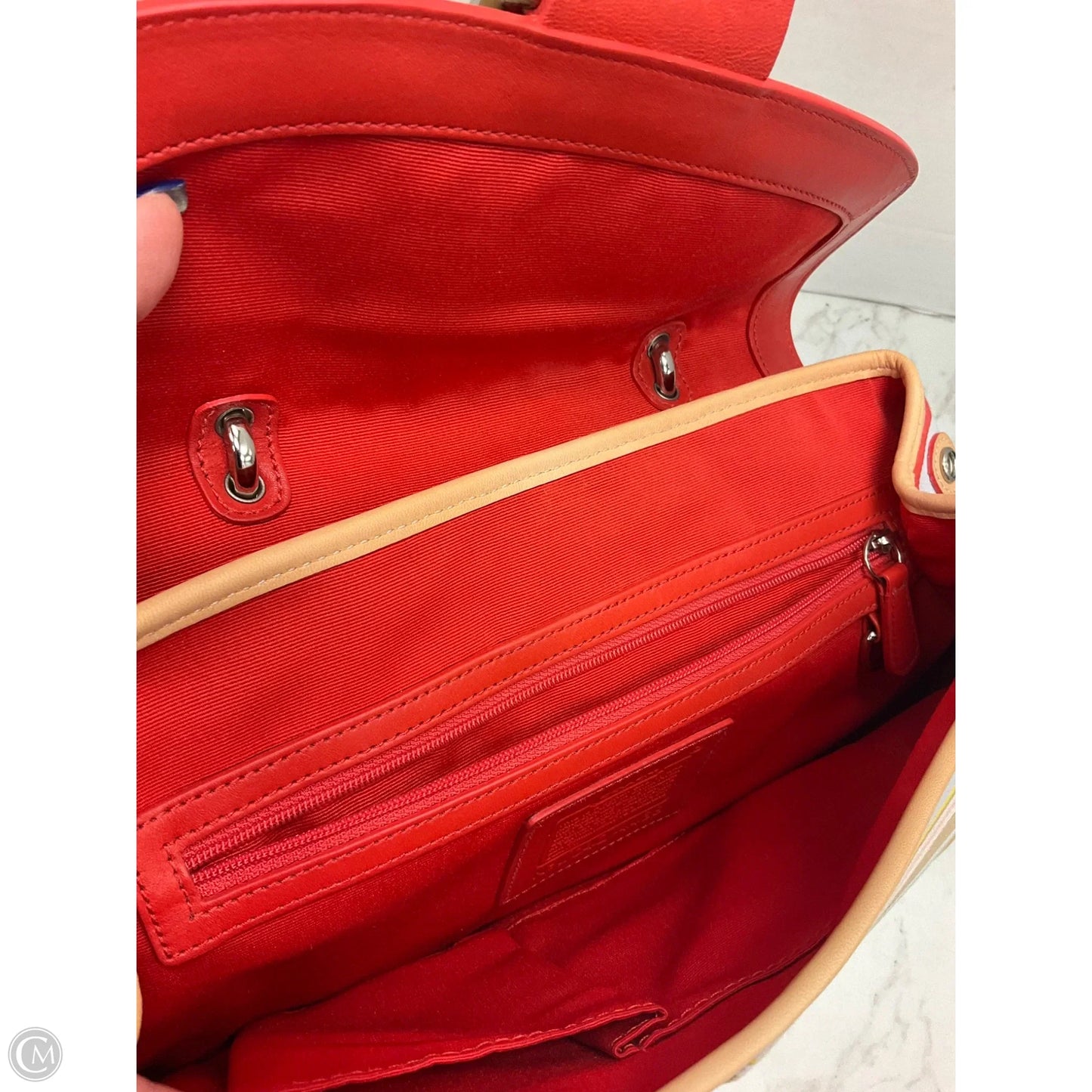 Handbag Designer By Coach, Size: Medium