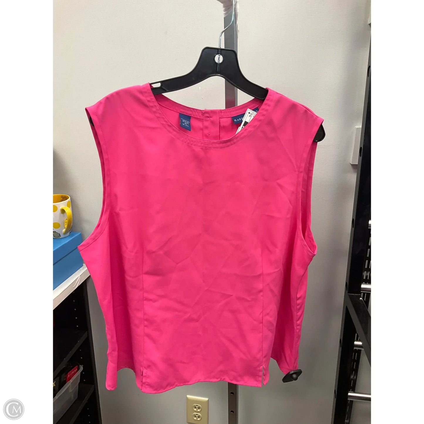 Top Sleeveless By Karen Scott In Pink, Size: Xl