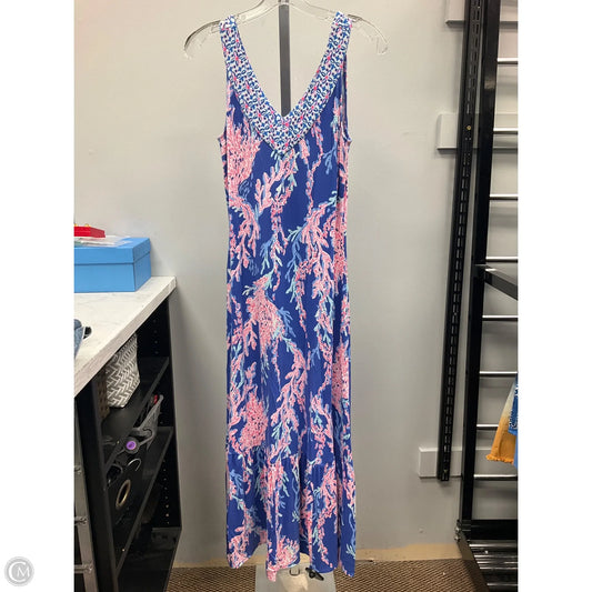 Dress Designer By Lilly Pulitzer In Blue & Pink, Size: Xs