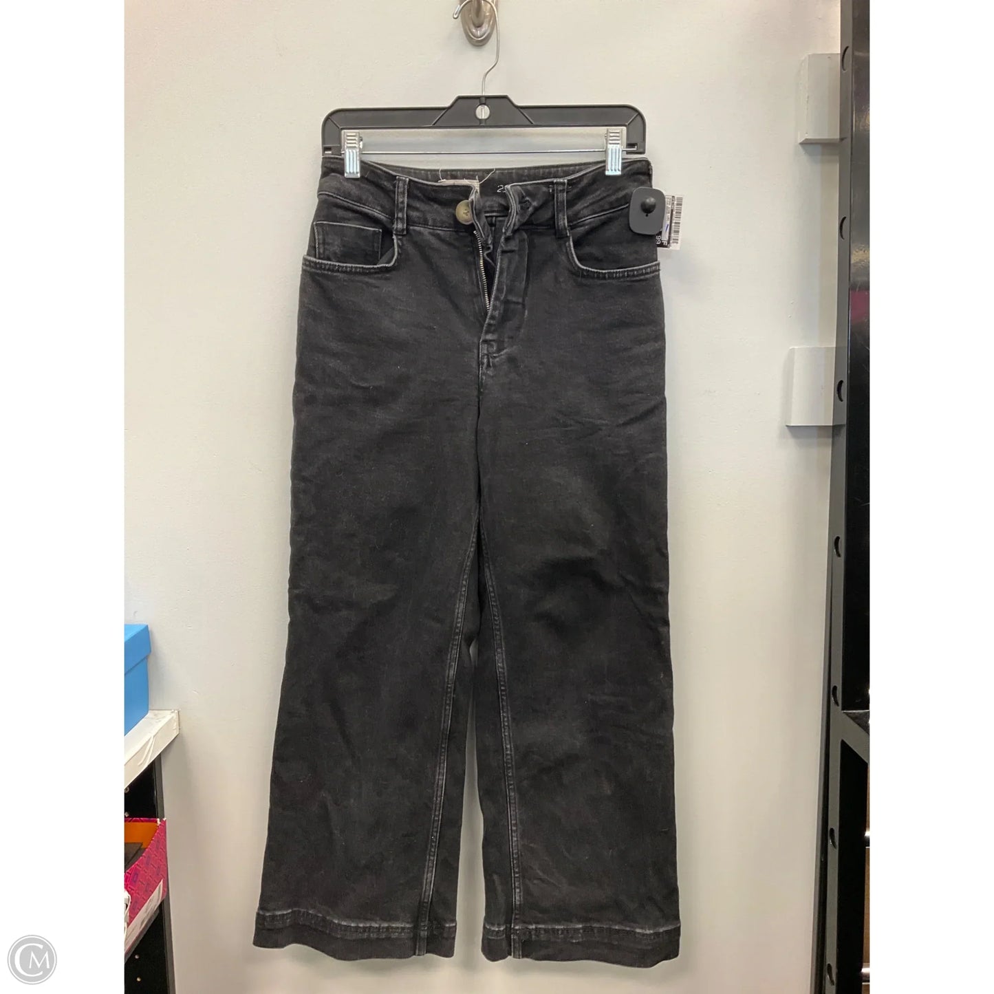 Jeans Wide Leg By Pilcro In Black Denim, Size: 0