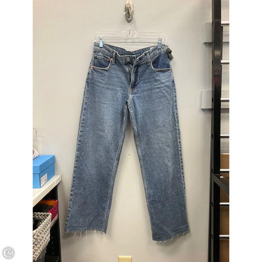 Jeans Wide Leg By Gap In Blue Denim, Size: 4