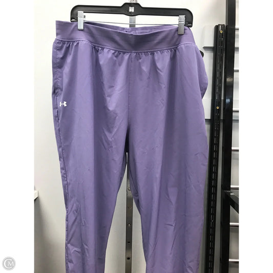 Athletic Pants By Under Armour In Purple, Size: 2x