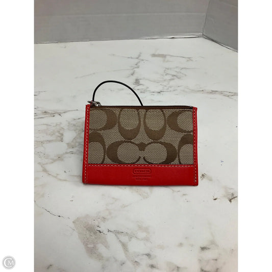 Coin Purse Designer By Coach, Size: Small