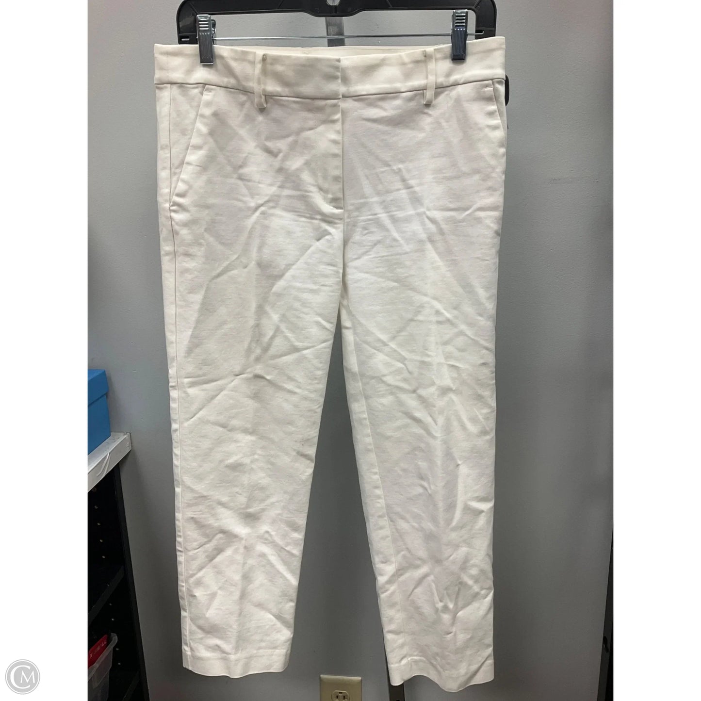 Pants Cropped By Loft In White, Size: 6p