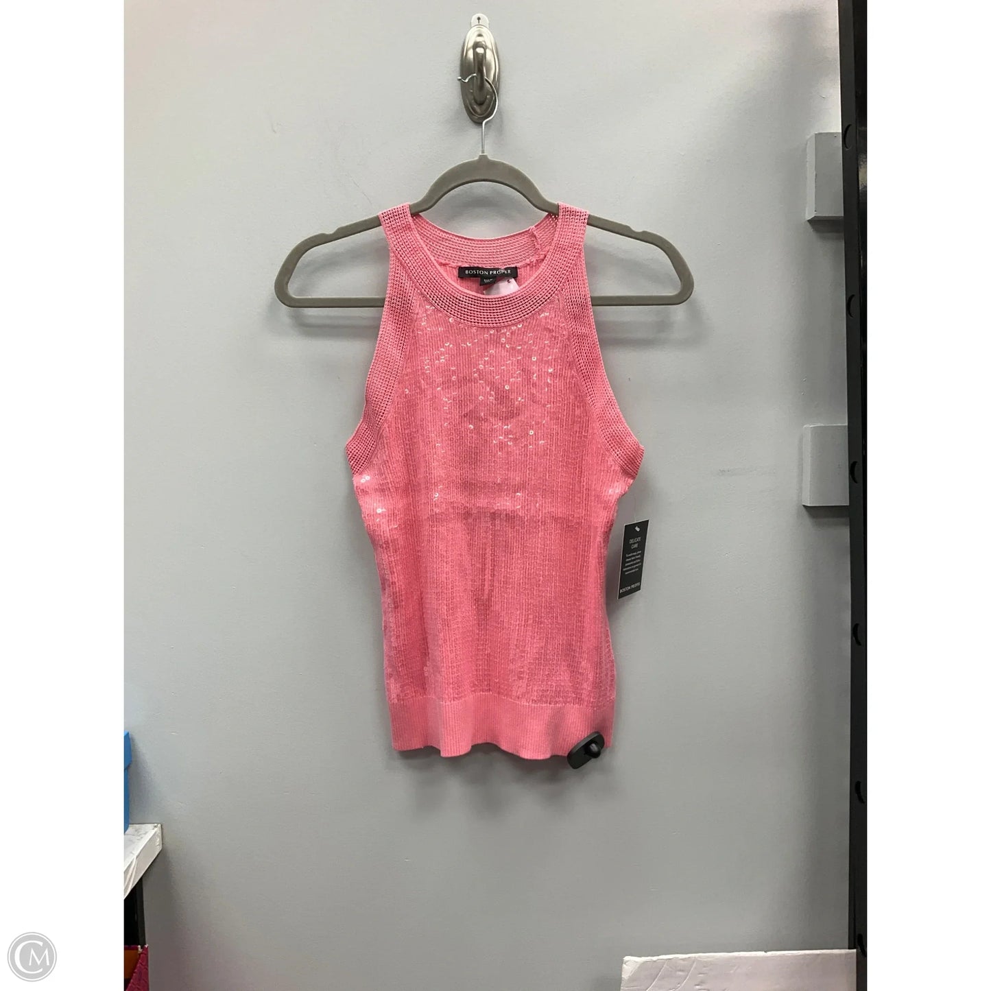 Top Sleeveless By Boston Proper In Pink, Size: M