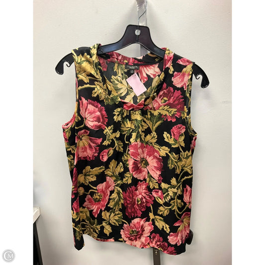 Top Sleeveless By Talbots In Floral Print, Size: 8