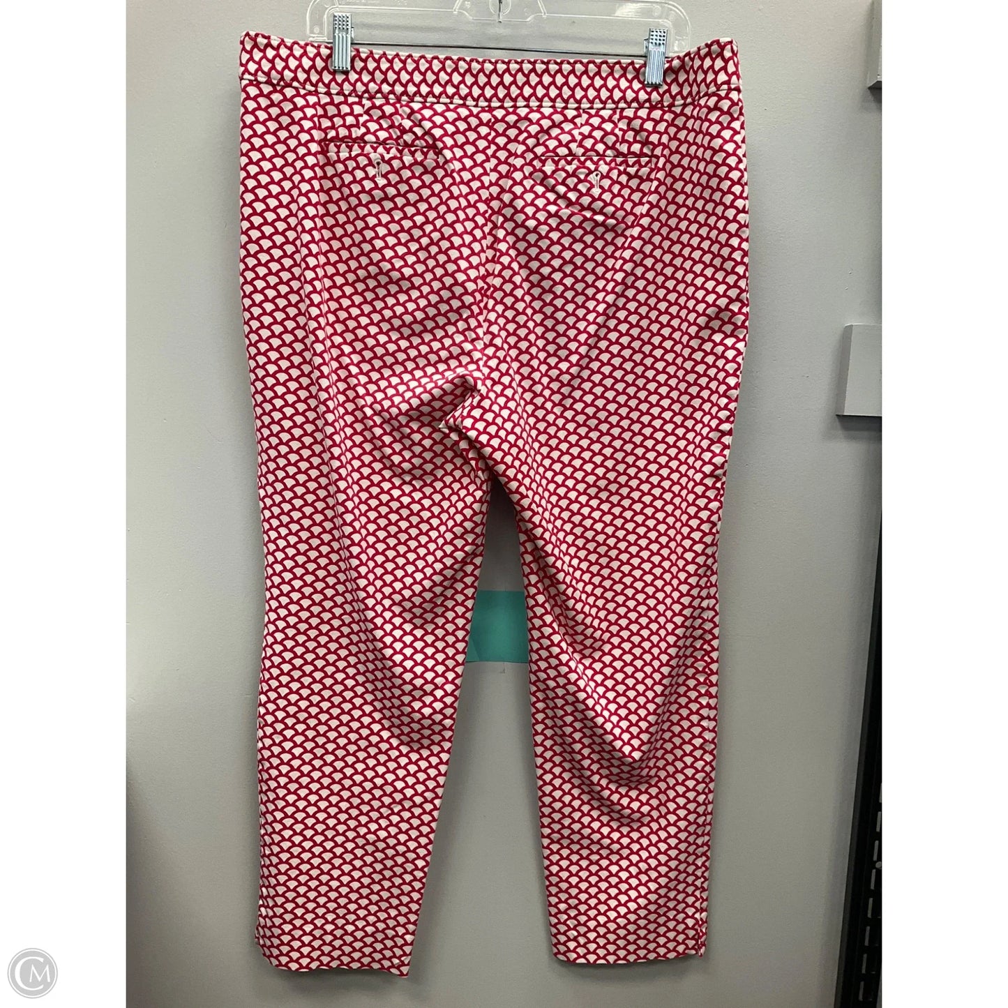 Pants Cropped By Talbots In Red & White, Size: 16
