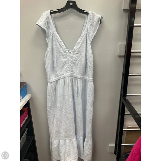 Dress Casual Midi By Universal Thread In Blue, Size: 1x