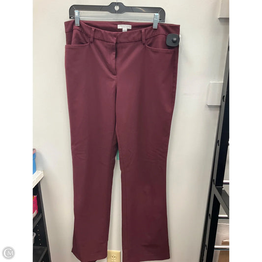Pants Dress By New York And Co In Maroon, Size: 10