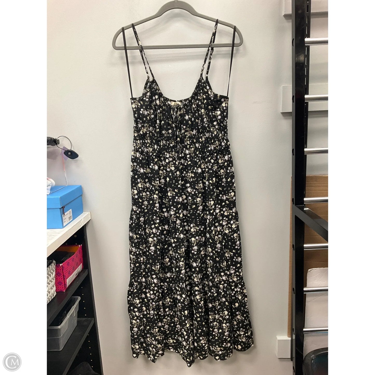 Dress Casual Midi By Clothes Mentor In Floral Print, Size: L